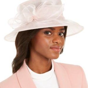 Josette Orgaanza-Bow Dressy Hat Pale Pink One Size